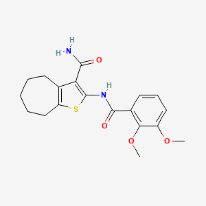 2-[(2,3-dimethoxybenzoyl)amino]-5,6,7,8-tetrahydro-4H-cyclohepta[b]thiophene-3-carboxamide