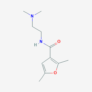 molecular formula C11H18N2O2 B3489302 N-[2-(dimethylamino)ethyl]-2,5-dimethyl-3-furamide 