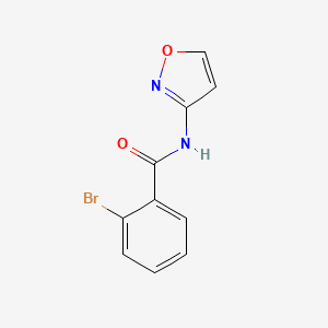 molecular formula C10H7BrN2O2 B3489322 2-Bromo-N-(isoxazol-3-yl)benzamide 