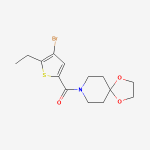 8-[(4-bromo-5-ethyl-2-thienyl)carbonyl]-1,4-dioxa-8-azaspiro[4.5]decane