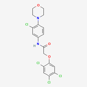 N-[3-chloro-4-(4-morpholinyl)phenyl]-2-(2,4,5-trichlorophenoxy)acetamide