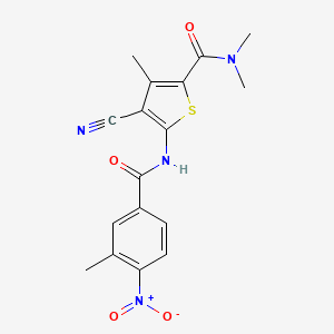 4-CYANO-NN3-TRIMETHYL-5-(3-METHYL-4-NITROBENZAMIDO)THIOPHENE-2-CARBOXAMIDE