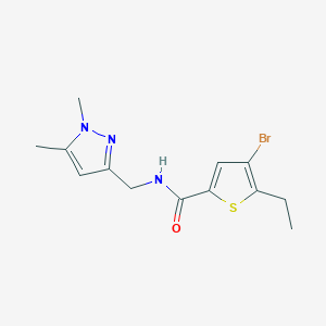 4-BROMO-N-[(15-DIMETHYL-1H-PYRAZOL-3-YL)METHYL]-5-ETHYLTHIOPHENE-2-CARBOXAMIDE