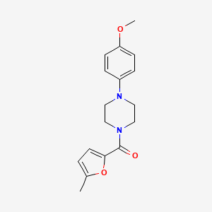 molecular formula C17H20N2O3 B3489396 [4-(4-METHOXYPHENYL)PIPERAZINO](5-METHYL-2-FURYL)METHANONE 