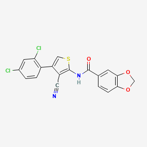 N-[3-cyano-4-(2,4-dichlorophenyl)-2-thienyl]-1,3-benzodioxole-5-carboxamide