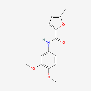 molecular formula C14H15NO4 B3489464 N-(3,4-dimethoxyphenyl)-5-methylfuran-2-carboxamide 