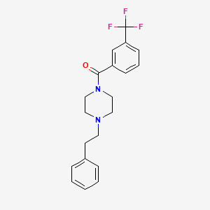 (4-PHENETHYLPIPERAZINO)[3-(TRIFLUOROMETHYL)PHENYL]METHANONE