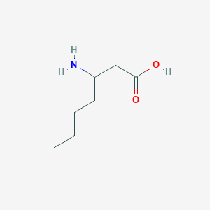 molecular formula C7H15NO2 B034895 3-氨基庚酸 CAS No. 104883-48-9