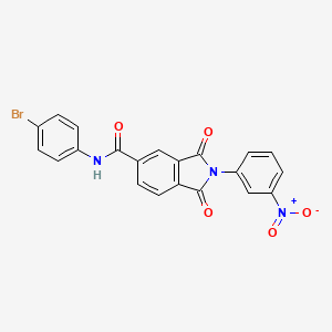 N-(4-bromophenyl)-2-(3-nitrophenyl)-1,3-dioxo-2,3-dihydro-1H-isoindole-5-carboxamide