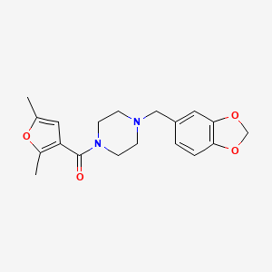 1-(1,3-benzodioxol-5-ylmethyl)-4-(2,5-dimethyl-3-furoyl)piperazine