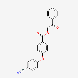 2-oxo-2-phenylethyl 4-(4-cyanophenoxy)benzoate