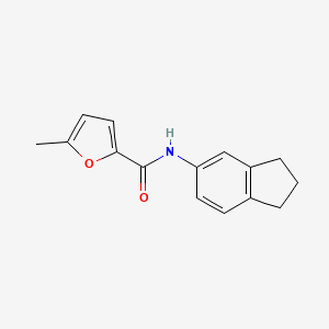 N-(2,3-dihydro-1H-inden-5-yl)-5-methyl-2-furamide