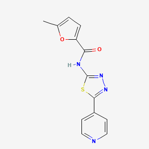 molecular formula C13H10N4O2S B3489566 5-methyl-N-[5-(4-pyridinyl)-1,3,4-thiadiazol-2-yl]-2-furamide 