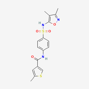 N-{4-[(3,4-DIMETHYL-5-ISOXAZOLYL)SULFAMOYL]PHENYL}-5-METHYL-3-THIOPHENECARBOXAMIDE