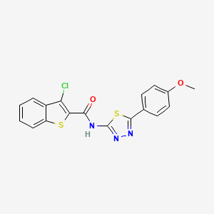 3-chloro-N-[5-(4-methoxyphenyl)-1,3,4-thiadiazol-2-yl]-1-benzothiophene-2-carboxamide