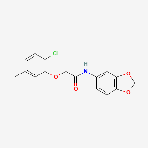 N-(1,3-benzodioxol-5-yl)-2-(2-chloro-5-methylphenoxy)acetamide