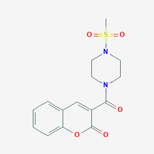 3-{[4-(methylsulfonyl)-1-piperazinyl]carbonyl}-2H-chromen-2-one