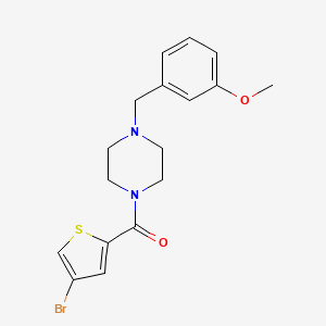 1-[(4-bromo-2-thienyl)carbonyl]-4-(3-methoxybenzyl)piperazine