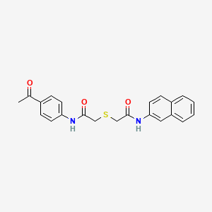 2-({2-[(4-acetylphenyl)amino]-2-oxoethyl}thio)-N-2-naphthylacetamide