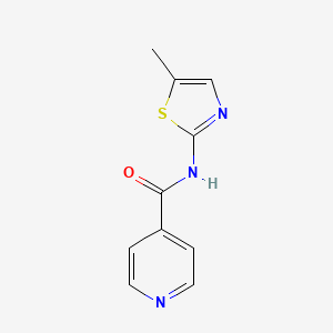 molecular formula C10H9N3OS B3489673 N-(5-methyl-1,3-thiazol-2-yl)isonicotinamide 