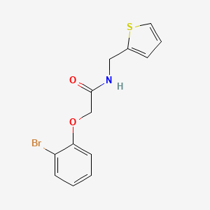 molecular formula C13H12BrNO2S B3489706 2-(2-bromophenoxy)-N-(thiophen-2-ylmethyl)acetamide 