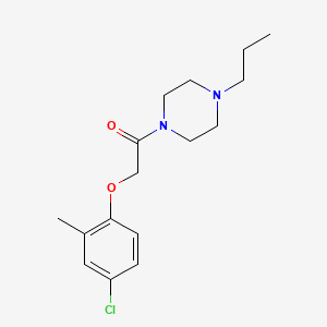 2-(4-Chloro-2-methylphenoxy)-1-(4-propylpiperazin-1-yl)ethanone