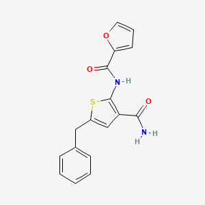 N-(5-benzyl-3-carbamoylthiophen-2-yl)furan-2-carboxamide