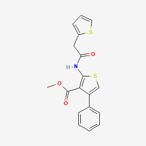 methyl 4-phenyl-2-[(2-thienylacetyl)amino]-3-thiophenecarboxylate