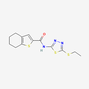 N-[5-(ethylsulfanyl)-1,3,4-thiadiazol-2-yl]-4,5,6,7-tetrahydro-1-benzothiophene-2-carboxamide