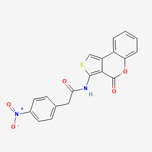 2-(4-nitrophenyl)-N-(4-oxo-4H-thieno[3,4-c]chromen-3-yl)acetamide