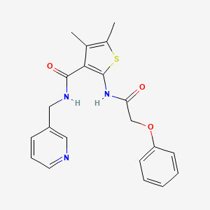 4,5-dimethyl-2-[(phenoxyacetyl)amino]-N-(3-pyridinylmethyl)-3-thiophenecarboxamide