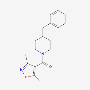 (4-BENZYLPIPERIDINO)(3,5-DIMETHYL-4-ISOXAZOLYL)METHANONE