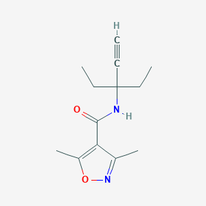 N-(3-ETHYL-1-PENTYN-3-YL)-3,5-DIMETHYL-4-ISOXAZOLECARBOXAMIDE