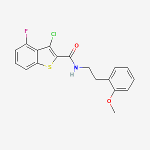 3-chloro-4-fluoro-N-[2-(2-methoxyphenyl)ethyl]-1-benzothiophene-2-carboxamide