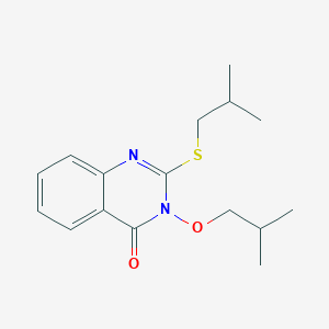 molecular formula C16H22N2O2S B348982 3-isobutoxy-2-(isobutylsulfanyl)-4(3H)-quinazolinone CAS No. 577763-25-8