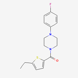 molecular formula C17H19FN2OS B3489824 (5-ETHYL-2-THIENYL)[4-(4-FLUOROPHENYL)PIPERAZINO]METHANONE 