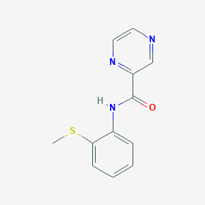 N-(2-(methylthio)phenyl)pyrazine-2-carboxamide