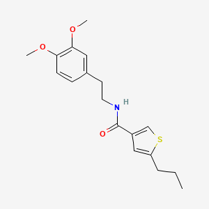 N-[2-(3,4-dimethoxyphenyl)ethyl]-5-propylthiophene-3-carboxamide