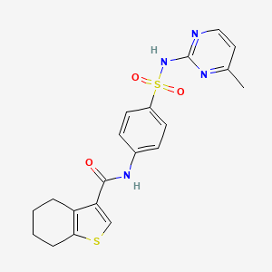 N-{4-[(4-METHYL-2-PYRIMIDINYL)SULFAMOYL]PHENYL}-4,5,6,7-TETRAHYDRO-1-BENZOTHIOPHENE-3-CARBOXAMIDE