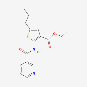 ethyl 5-propyl-2-[(3-pyridinylcarbonyl)amino]-3-thiophenecarboxylate