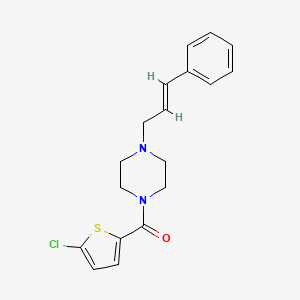 (5-CHLORO-2-THIENYL){4-[(E)-3-PHENYL-2-PROPENYL]PIPERAZINO}METHANONE