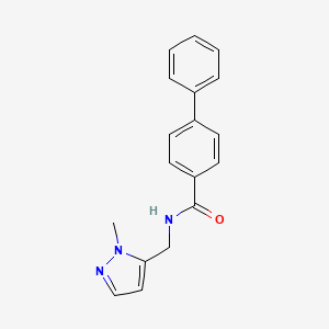 N-[(1-methyl-1H-pyrazol-5-yl)methyl]-4-biphenylcarboxamide