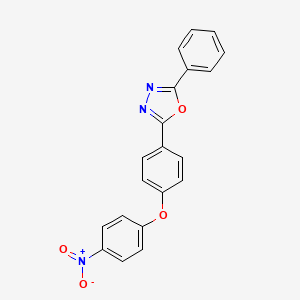 2-[4-(4-nitrophenoxy)phenyl]-5-phenyl-1,3,4-oxadiazole