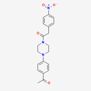 1-[4-(4-Acetylphenyl)piperazin-1-yl]-2-(4-nitrophenyl)ethanone