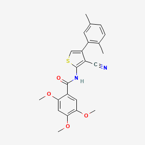 N-[3-cyano-4-(2,5-dimethylphenyl)-2-thienyl]-2,4,5-trimethoxybenzamide