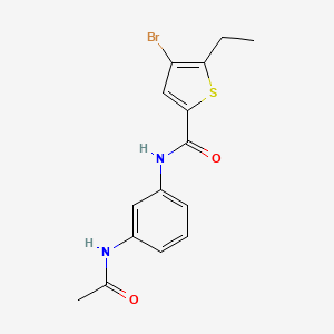 4-BROMO-N-(3-ACETAMIDOPHENYL)-5-ETHYLTHIOPHENE-2-CARBOXAMIDE