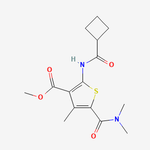 METHYL 2-CYCLOBUTANEAMIDO-5-(DIMETHYLCARBAMOYL)-4-METHYLTHIOPHENE-3-CARBOXYLATE