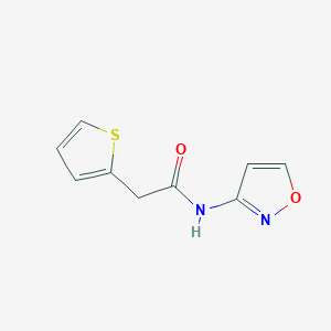 N-(12-OXAZOL-3-YL)-2-(THIOPHEN-2-YL)ACETAMIDE