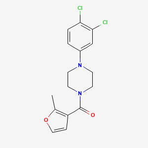 molecular formula C16H16Cl2N2O2 B3489987 1-(3,4-dichlorophenyl)-4-(2-methyl-3-furoyl)piperazine 