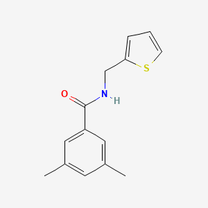 molecular formula C14H15NOS B3489997 3,5-dimethyl-N-(thiophen-2-ylmethyl)benzamide 